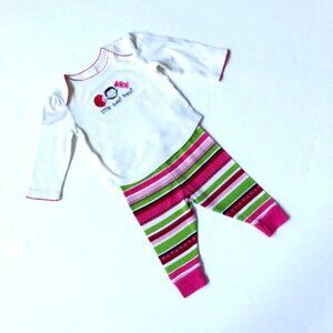 Gymboree 2 Piece Multi Color Outfit Inant- Bady Girls Size 6-12 Months